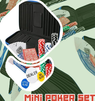 Mini poker chips set