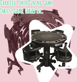 Poker table and chairs set for sale